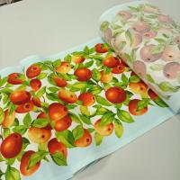 Вафельная ткань Яблочки , 50 см