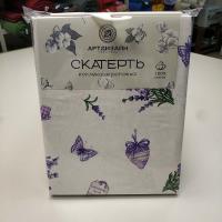 Скатерть хлопок Сиреневая дымка , 150*220, доступна в магазине