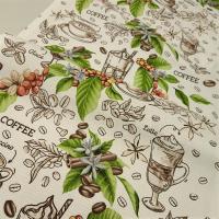 Вафельная ткань Котики