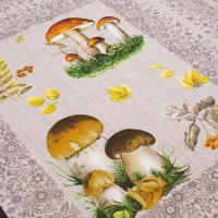 Рогожка  Грибочки  , купон 60 см