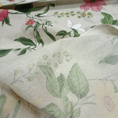 Полулен Снегири, в отрезах 6,9 м +8,6 м 
