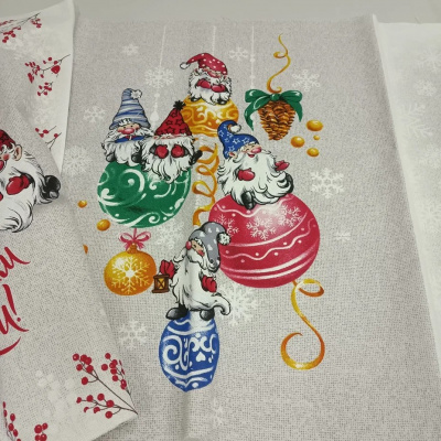 Рогожка  Гномики  , купон 60 см