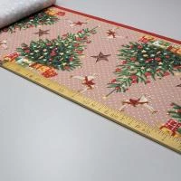 Дорожка  Новогодняя елочка на темном,отрез 1,2 м