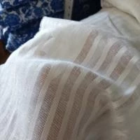 Вуаль белая в полосочку, 260 см