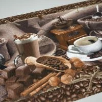 Вафельная ткань Яблочки  , 50 см