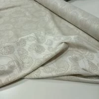 Ткань жаккардовая  льняная  Лоси на темном