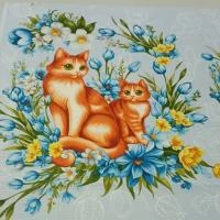 Рогожка  Дофине , купон 60см