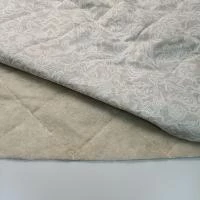 Стежка с утеплителем Узоры, 100 г/м2,  серый, уценка , отрез 0,9*2,2