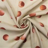 Лен с вискозой, голубой, с эффектом мятости