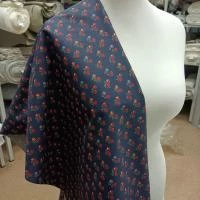 Хлопок Ягодки  на синем, рис 21658, перкаль, 124 г/м2,150 см